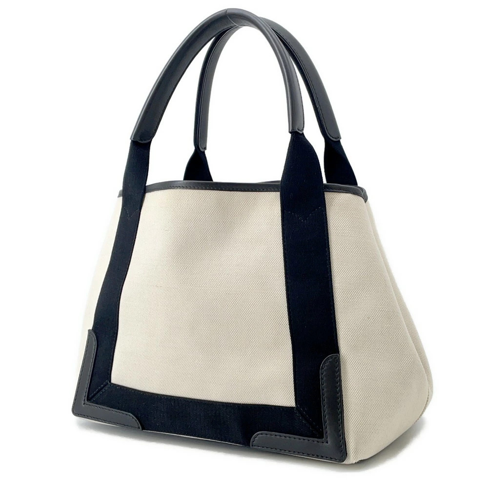 Balenciaga Tote Bag Navy Blue Cabas Clutch Black White - Picture 2 of 12